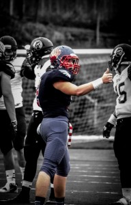 Munnis during the Sep. 20 game versus Lynnwood, just before he was injured.