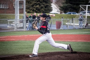 Junior Jesse Prothero proved to be key to the Hawks' defense, with a tremendous pitching performance against Edmonds Woodway HS on March 25.