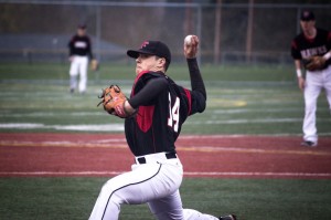 Junior Raiden Silva came in at the end to finish out the Hawks' defense in their 13-3 shutout against Edmonds Woodway HS. 